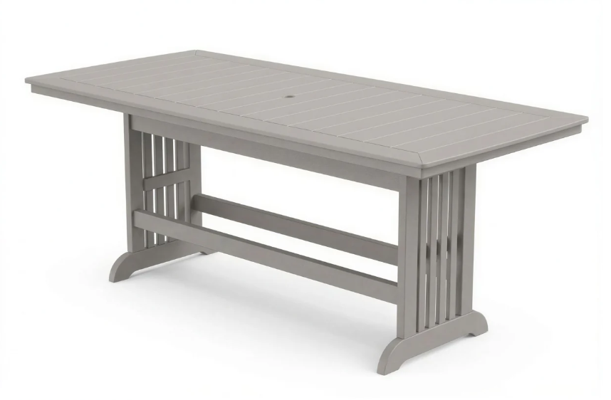 Beaver Dam Farmhouse 45"x45" Mission Bar Table