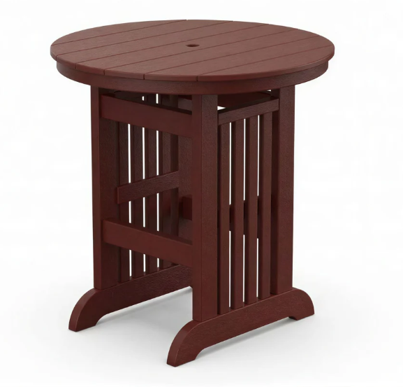 Beaver Dam Farmhouse 44" Round Mission Bar Table
