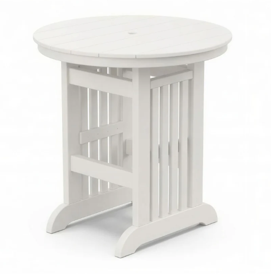 Beaver Dam Farmhouse 44" Round Mission Bar Table