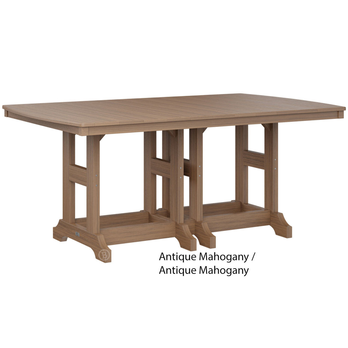 Berlin Gardens Garden Classic Standard Top 44" x 72" Rectangular Bar Table