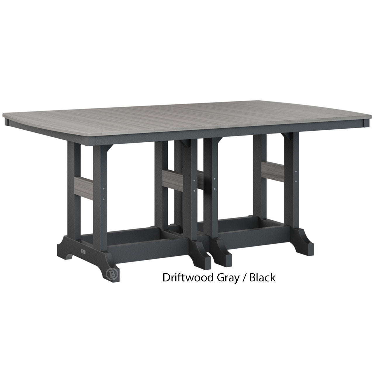 Berlin Gardens Garden Classic Standard Top 44" x 72" Rectangular Bar Table