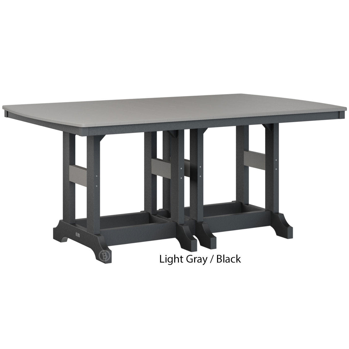 Berlin Gardens Garden Classic Standard Top 44" x 72" Rectangular Bar Table