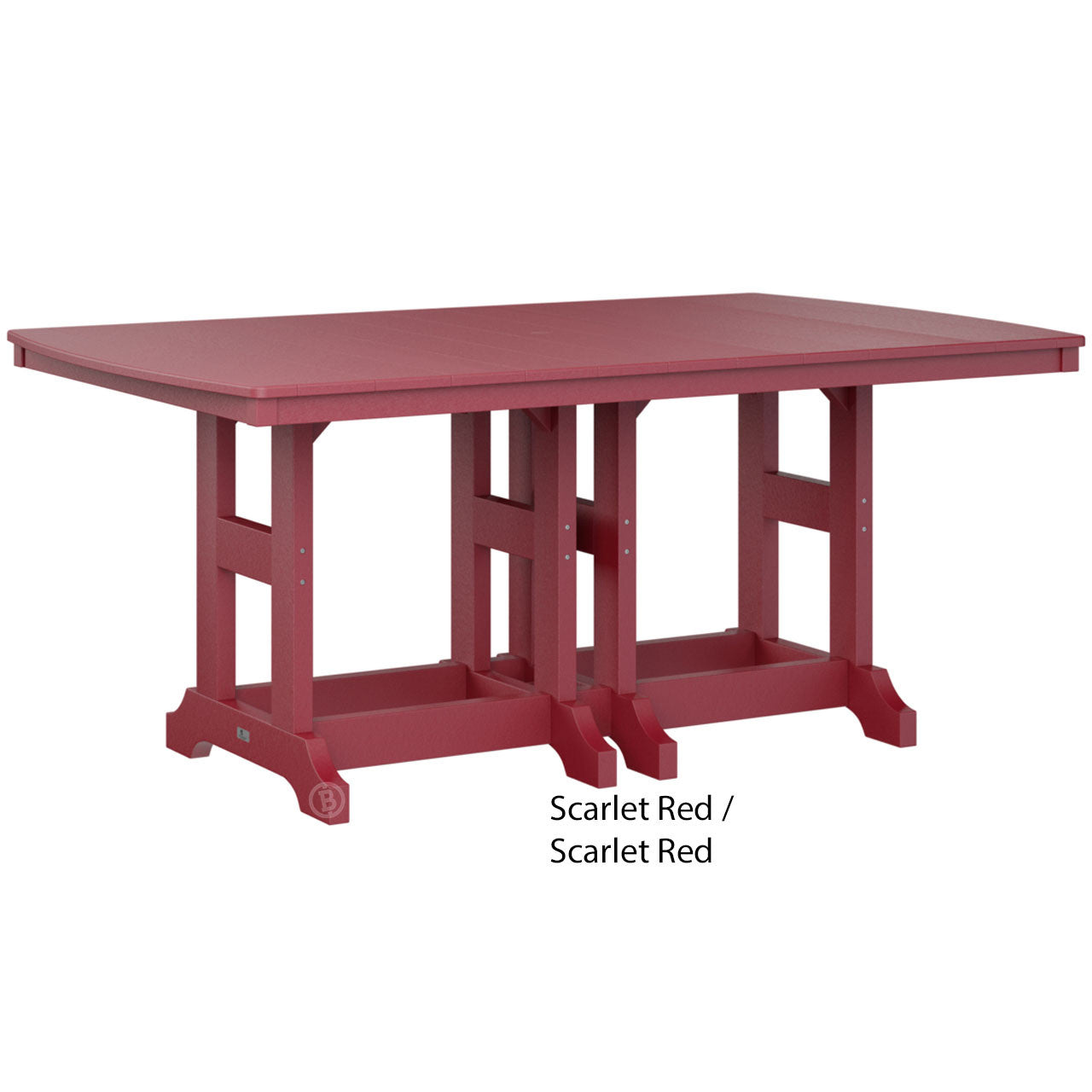 Berlin Gardens Garden Classic Standard Top 44" x 72" Rectangular Bar Table