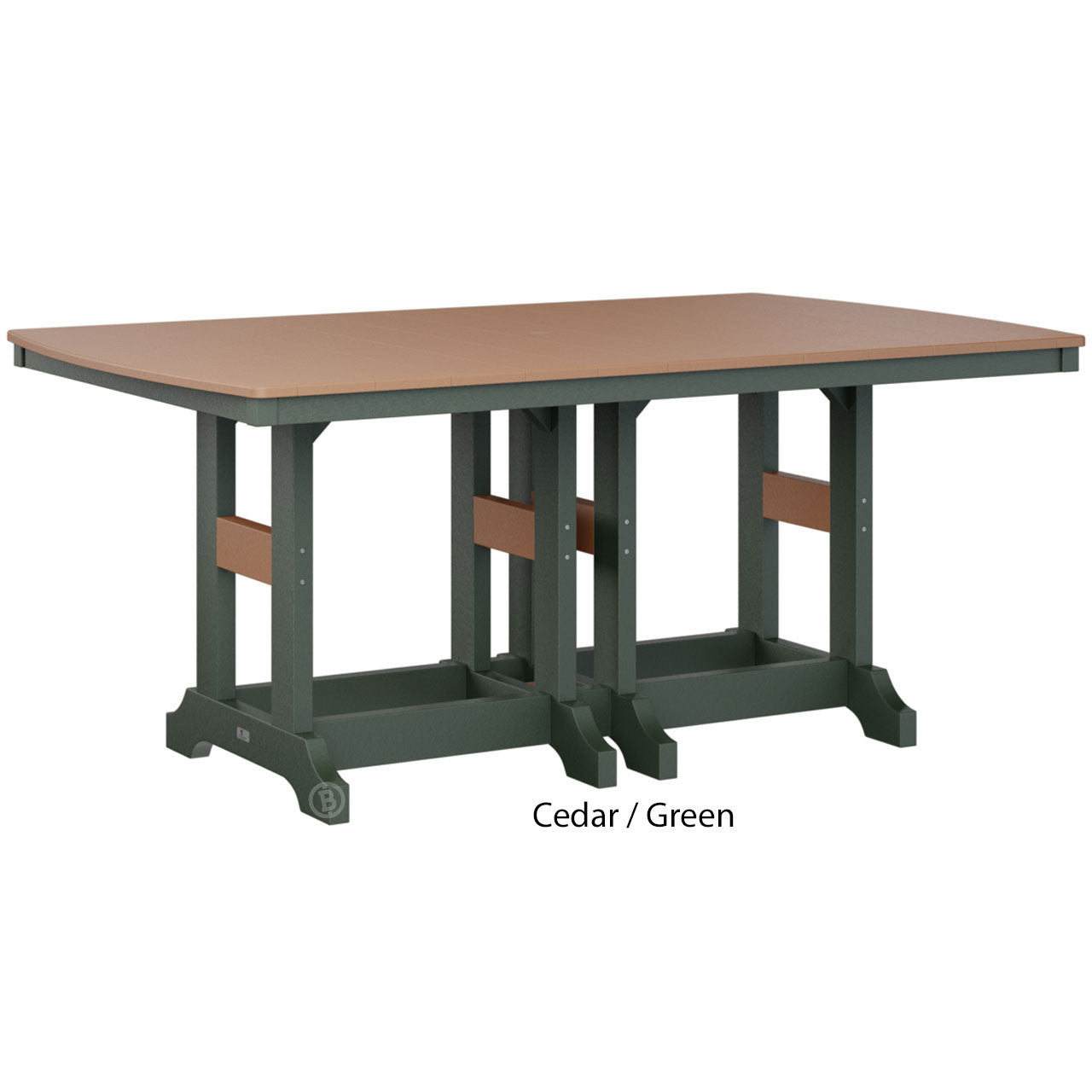 Berlin Gardens Garden Classic Standard Top 44" x 72" Rectangular Counter Table