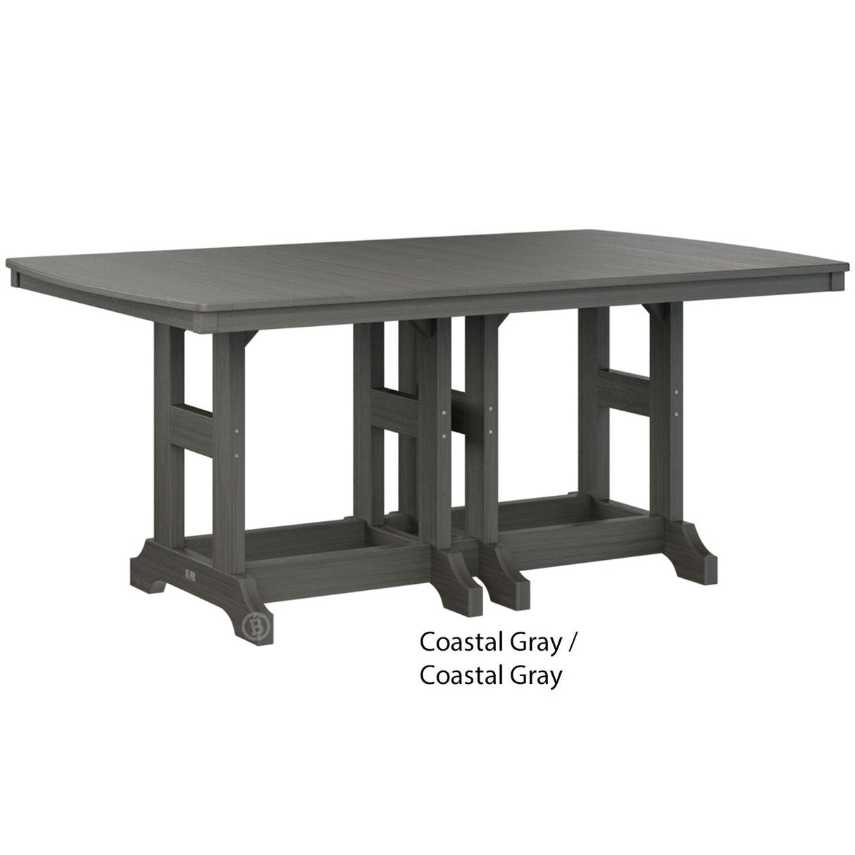 Berlin Gardens Garden Classic Standard Top 44" x 72" Rectangular Counter Table