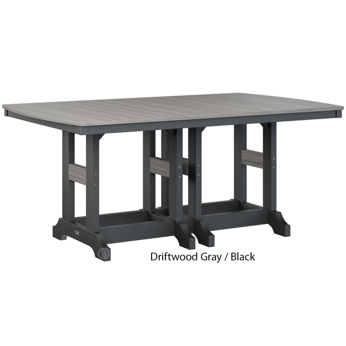 Berlin Gardens Garden Classic Standard Top 44" x 72" Rectangular Counter Table