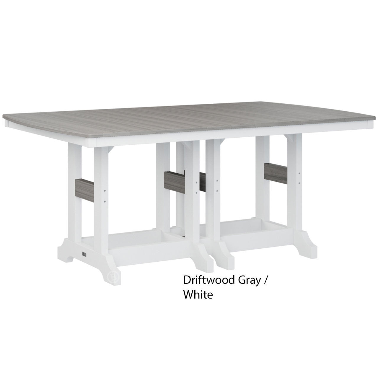 Berlin Gardens Garden Classic Standard Top 44" x 72" Rectangular Counter Table