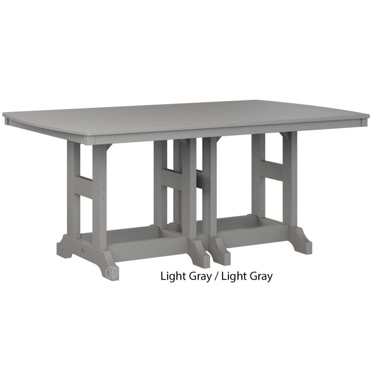 Berlin Gardens Garden Classic Standard Top 44" x 72" Rectangular Counter Table