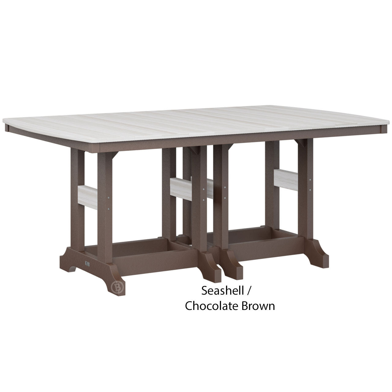Berlin Gardens Garden Classic Standard Top 44" x 72" Rectangular Counter Table