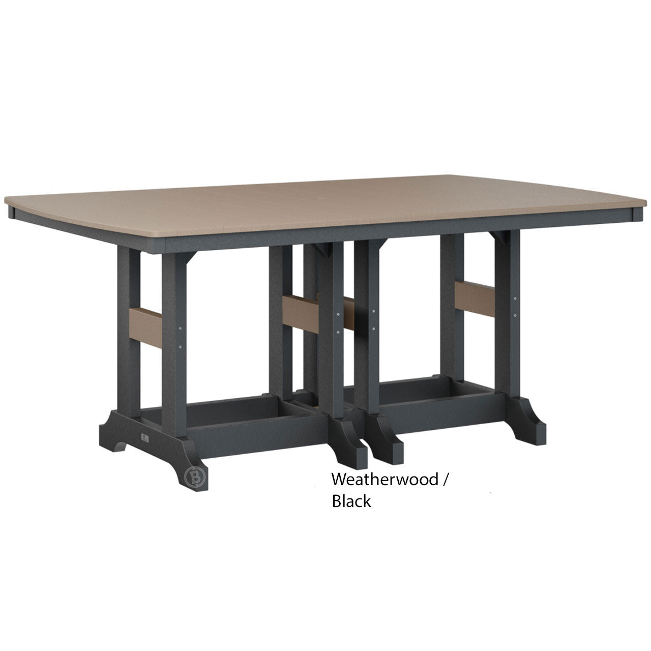 Berlin Gardens Garden Classic Standard Top 44" x 72" Rectangular Counter Table