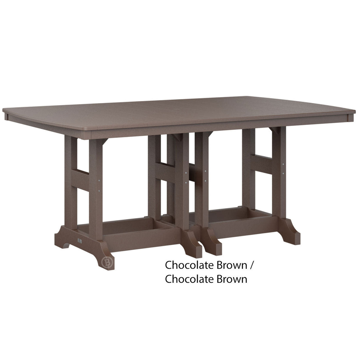 Berlin Gardens Garden Classic Standard Top 44" x 72" Rectangular Dining Table