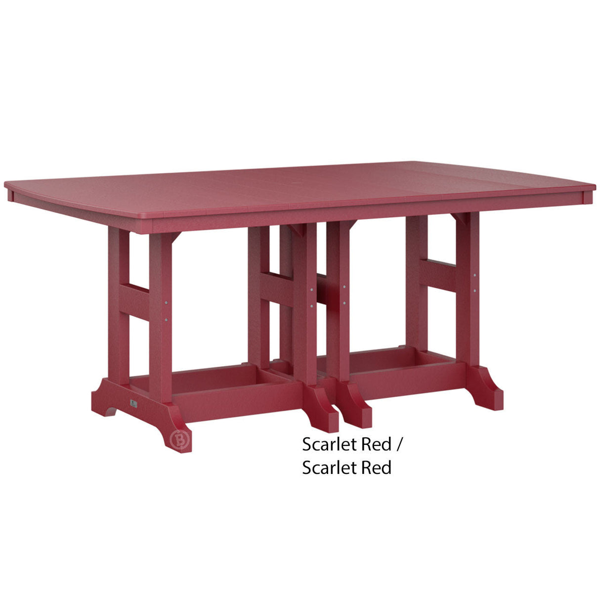 Berlin Gardens Garden Classic Standard Top 44" x 72" Rectangular Dining Table