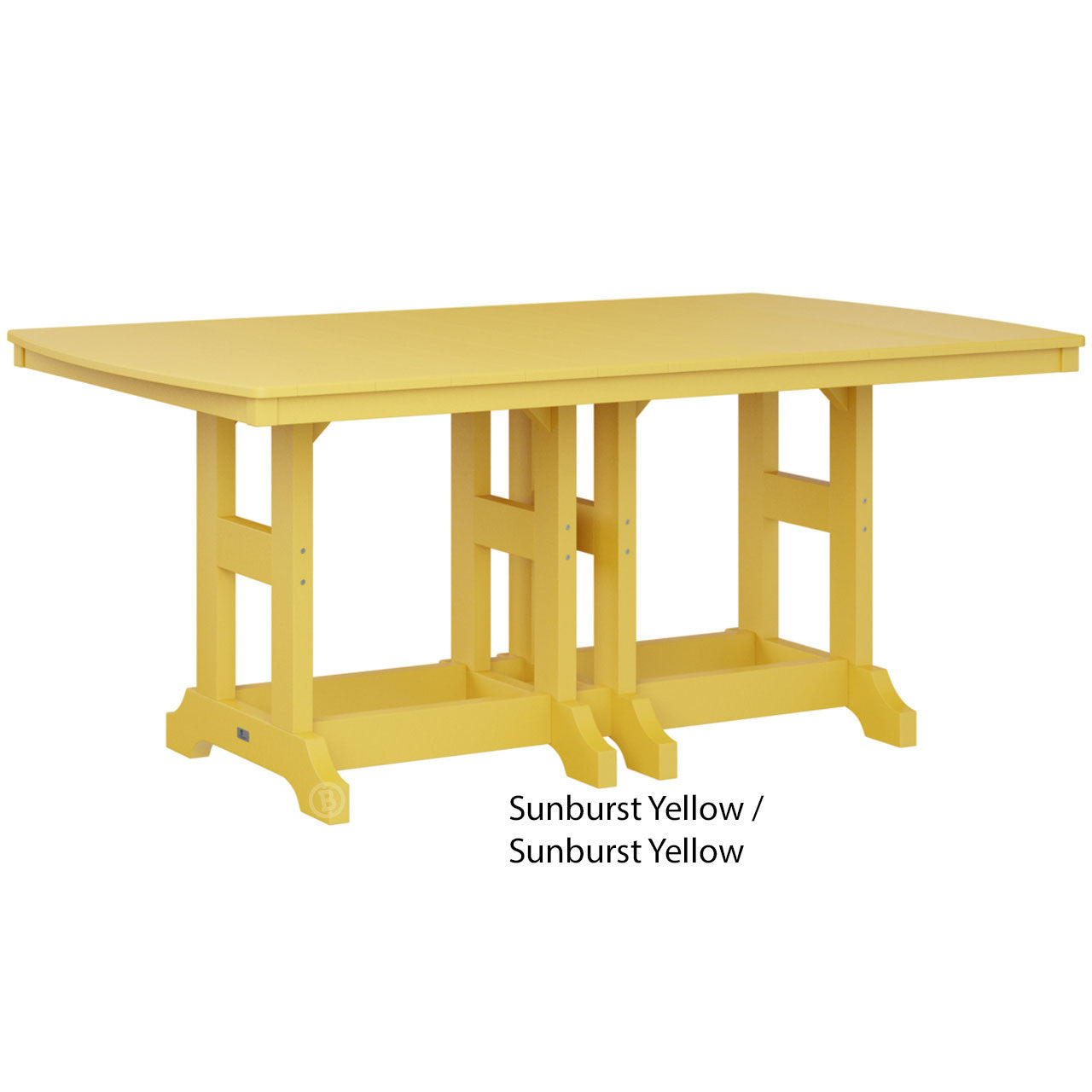 Berlin Gardens Garden Classic Standard Top 44" x 72" Rectangular Dining Table