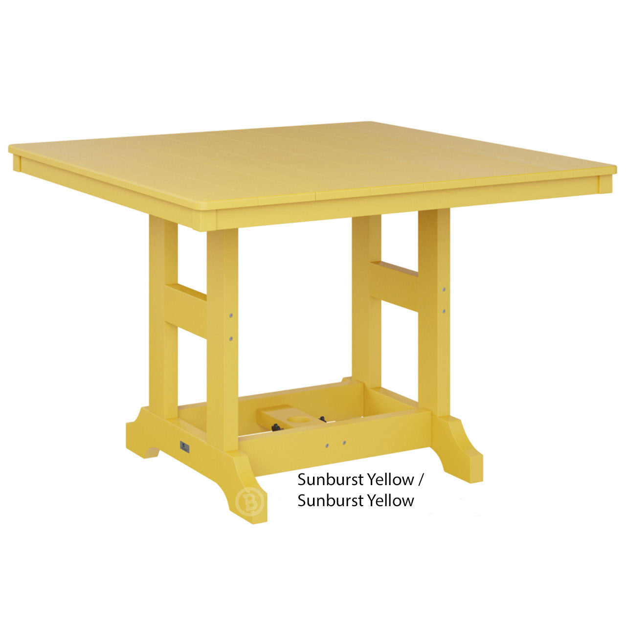 Berlin Gardens Garden Classic Standard Top 44" Square Bar Table