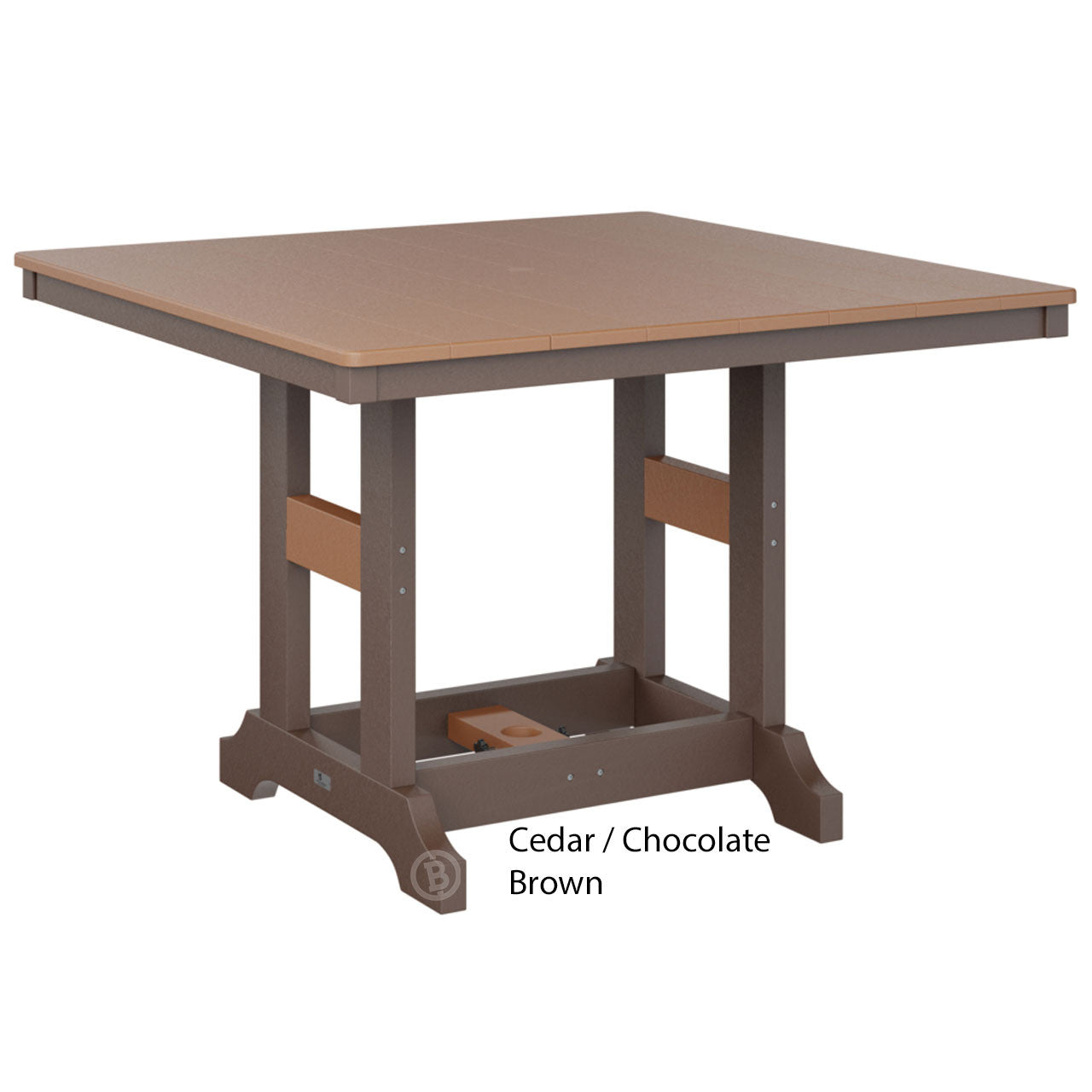 Berlin Gardens Garden Classic Standard Top 44" Square Counter Table