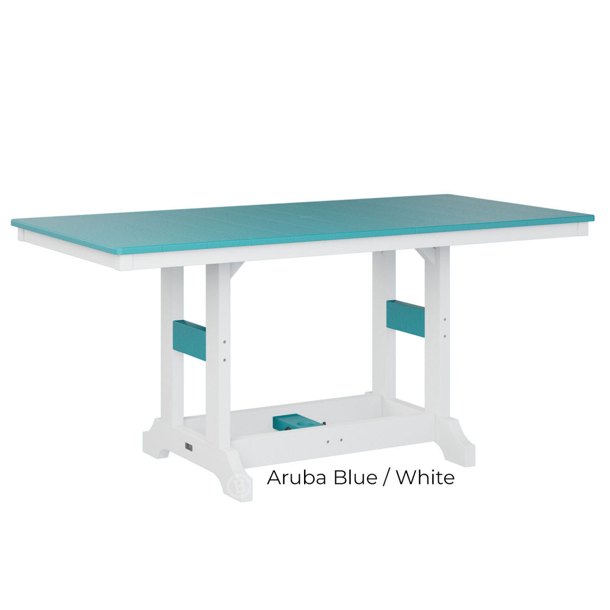 Berlin Gardens Garden Classic Standard Top 33" x 66" Rectangular Bar Table