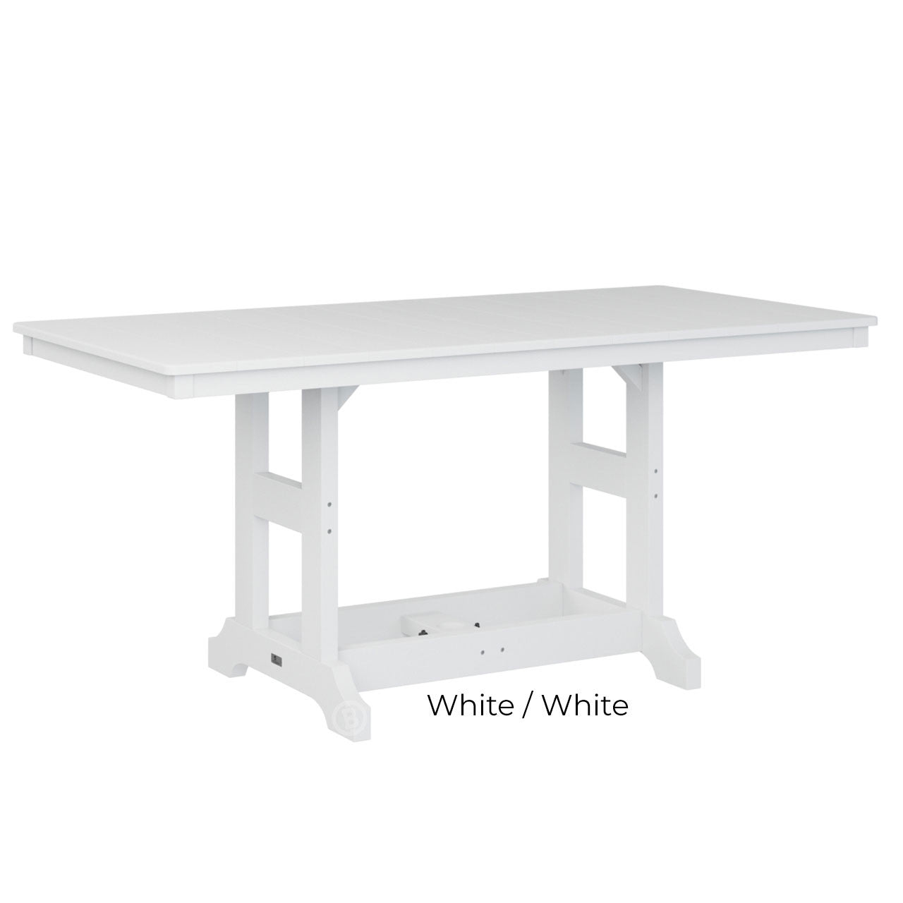 Berlin Gardens Garden Classic Standard Top 33" x 66" Rectangular Bar Table