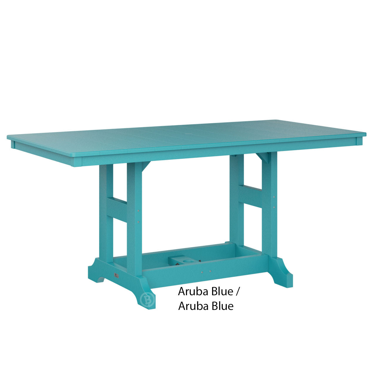 Berlin Gardens Garden Classic Standard Top 33" x 66" Rectangular Counter Table