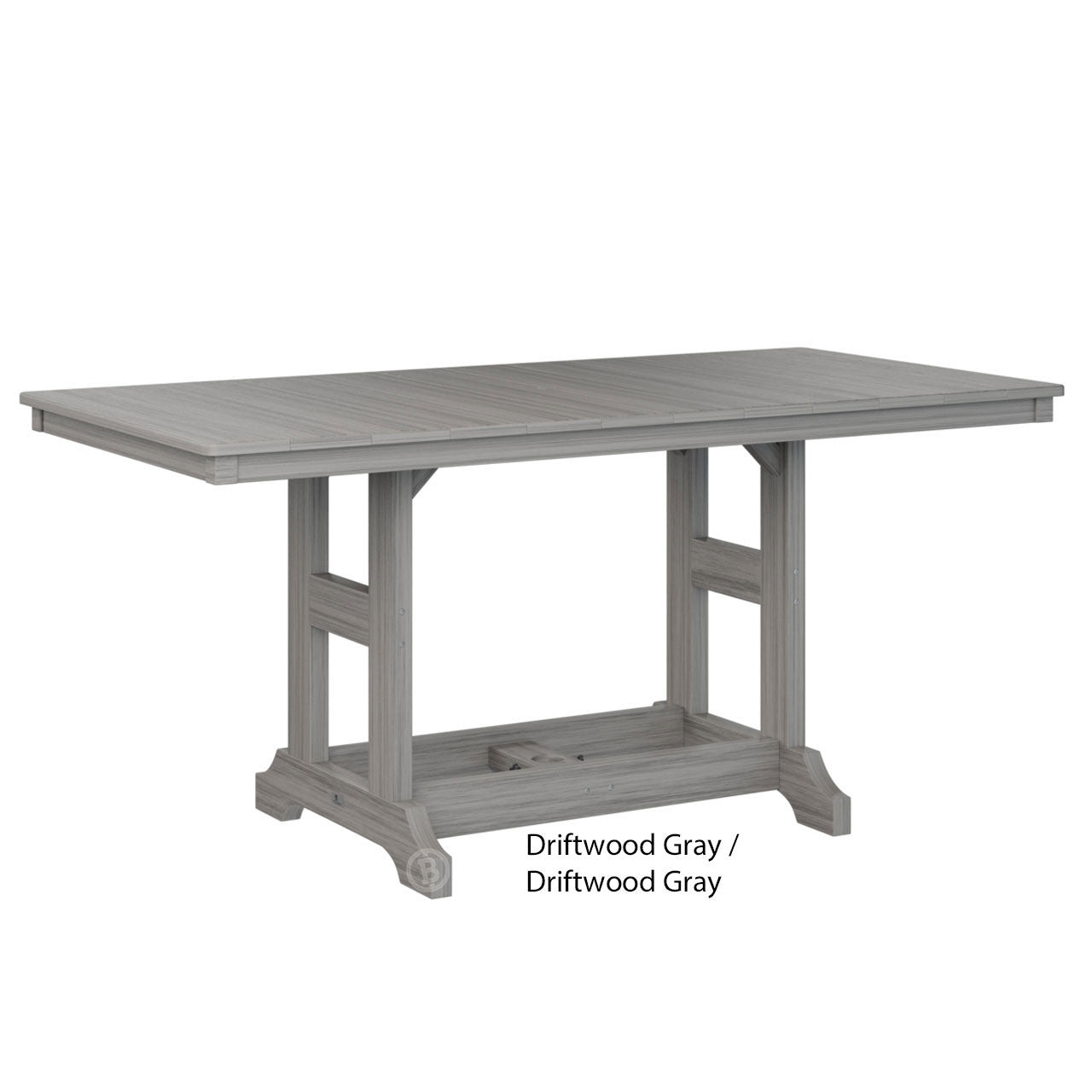 Berlin Gardens Garden Classic Standard Top 33" x 66" Rectangular Counter Table