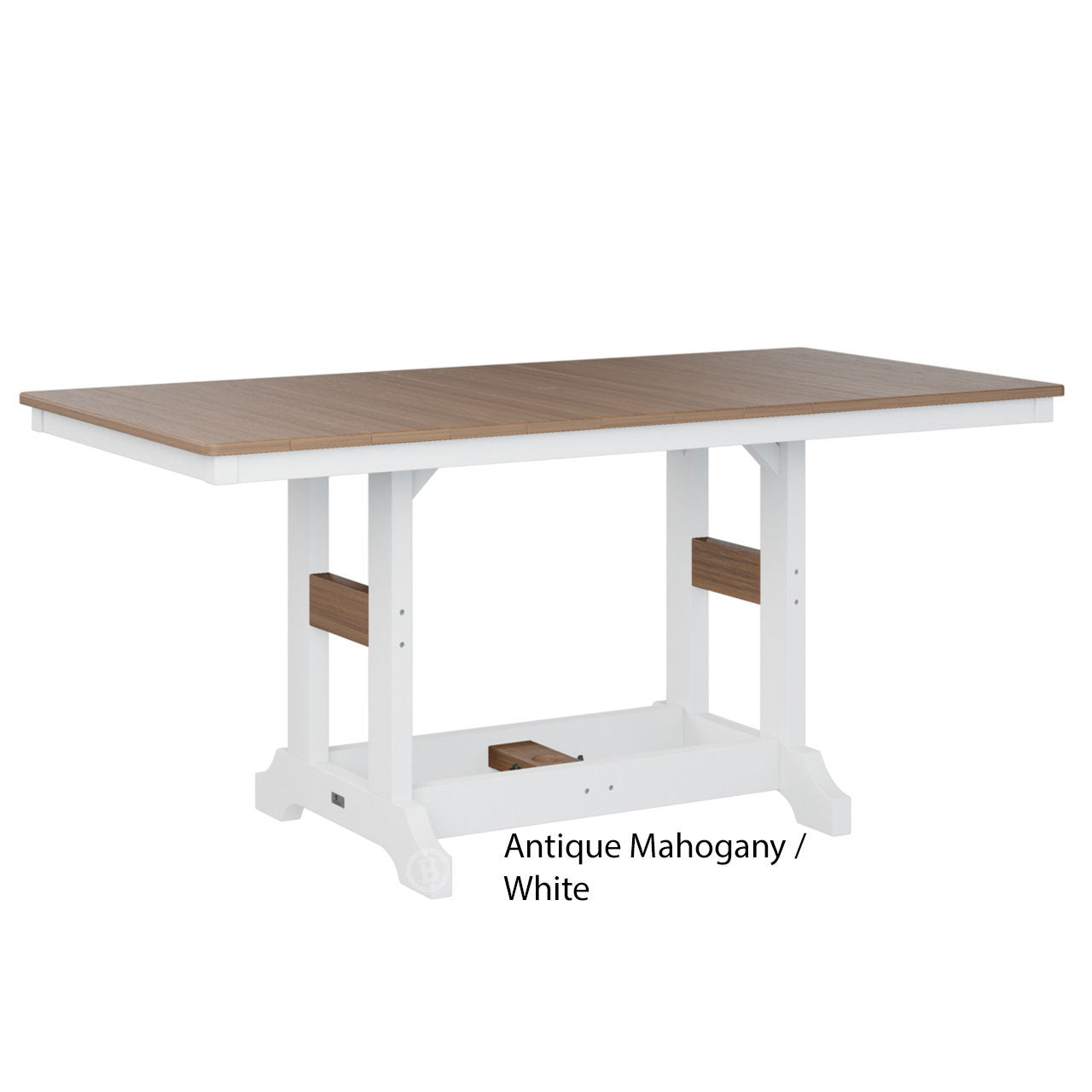 Berlin Gardens Garden Classic Standard Top 33" x 66" Rectangular Dining Table