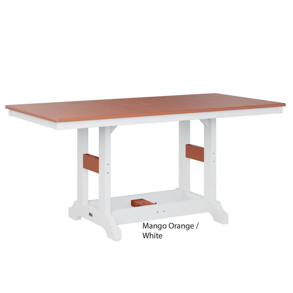 Berlin Gardens Garden Classic Standard Top 33" x 66" Rectangular Dining Table