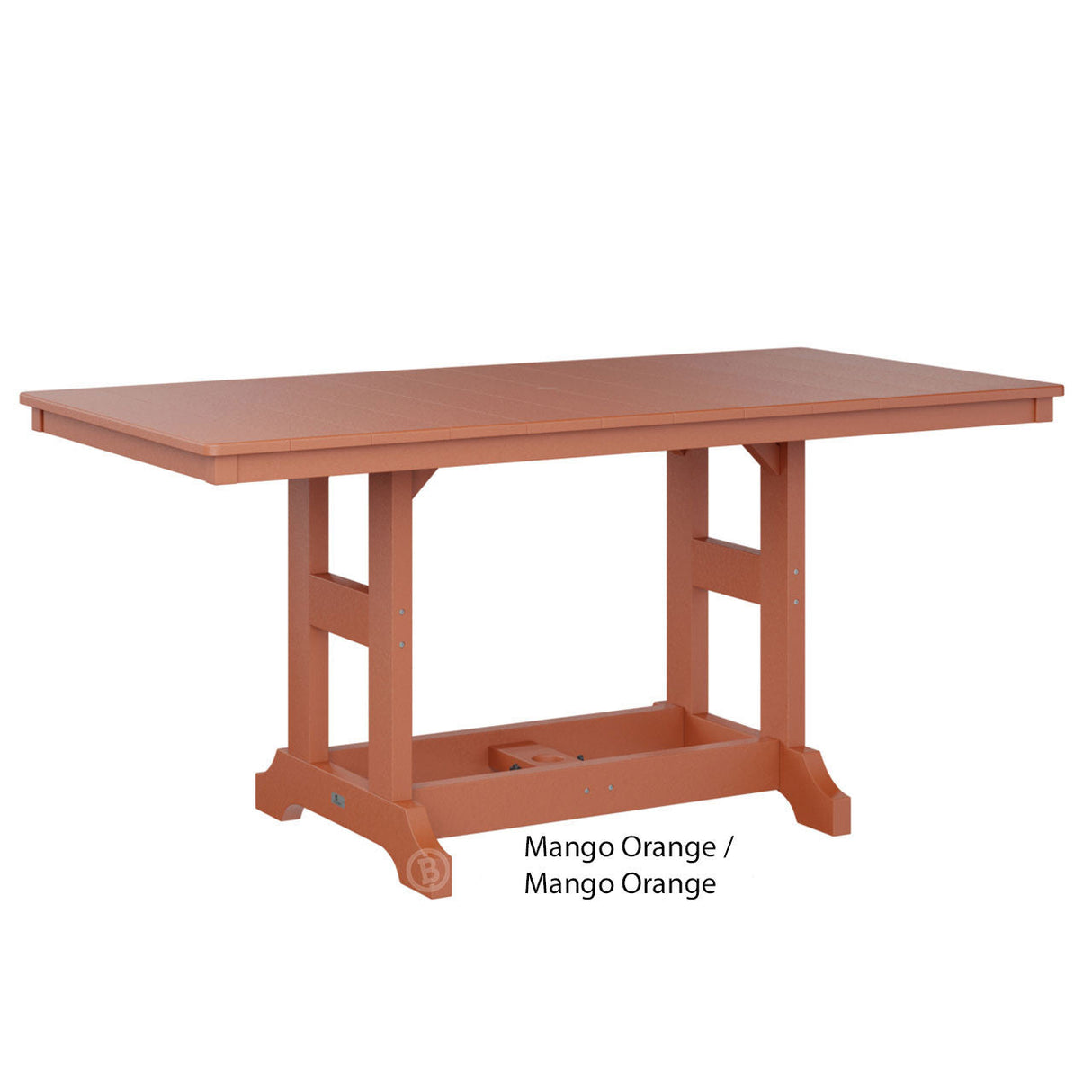 Berlin Gardens Garden Classic Standard Top 33" x 66" Rectangular Dining Table