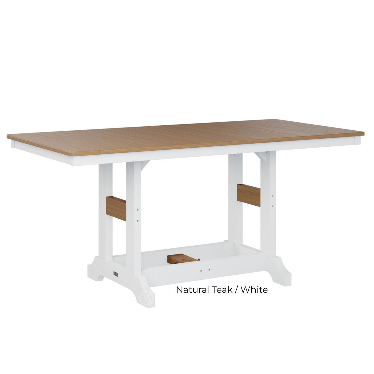 Berlin Gardens Garden Classic Standard Top 33" x 66" Rectangular Dining Table