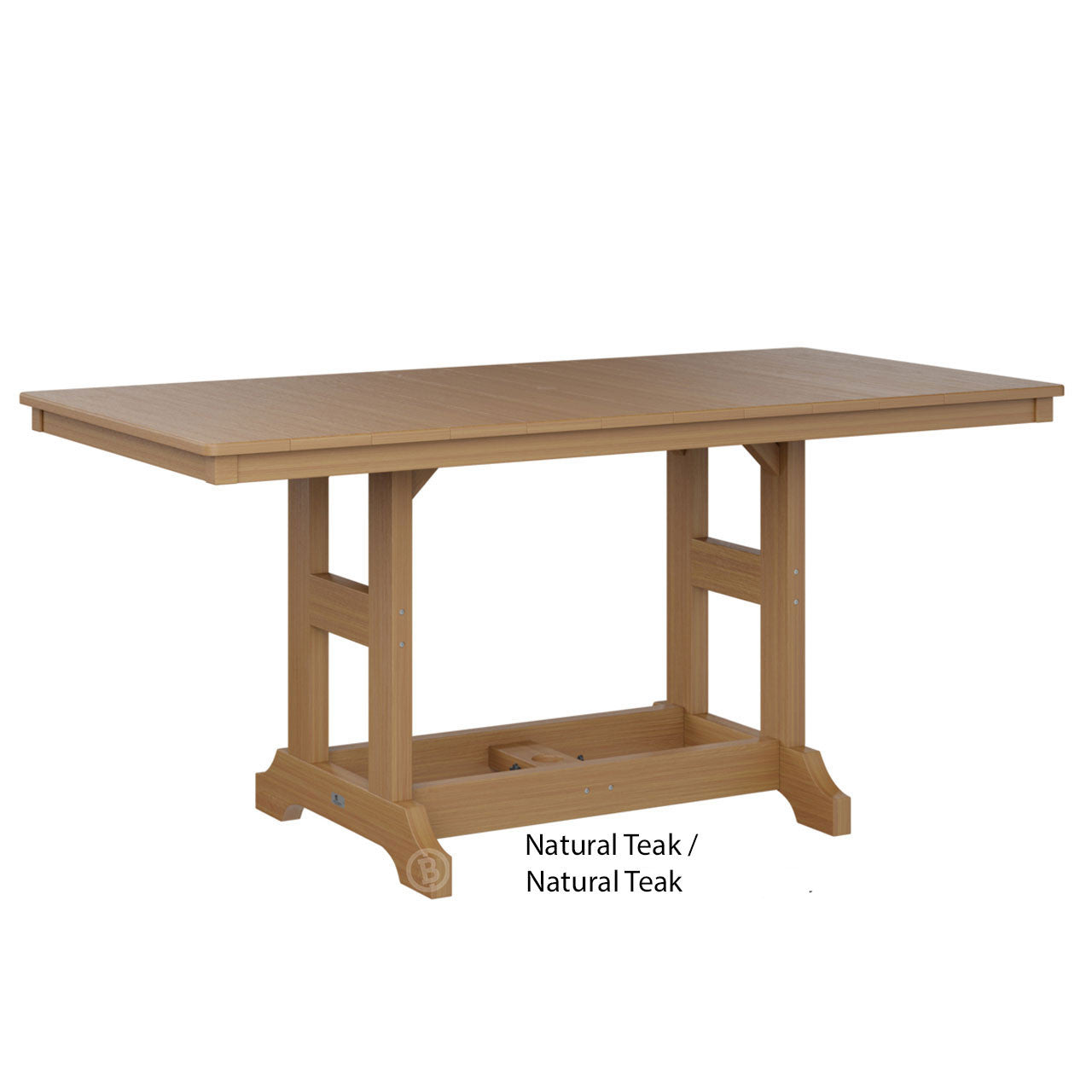 Berlin Gardens Garden Classic Standard Top 33" x 66" Rectangular Dining Table
