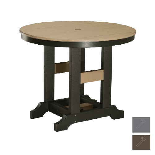 Berlin Gardens Garden Classic 38" Round Bar Table with Hammered Top