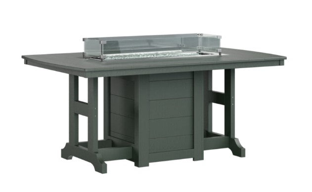 Berlin Gardens Garden Classic Standard Top 44" x 72" Rectangular Fire Bar Table