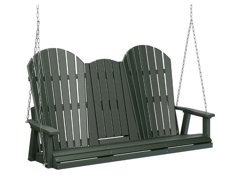 Berlin Gardens Comfo-Back Three Seat Swing w/Console (Zinc Chains)