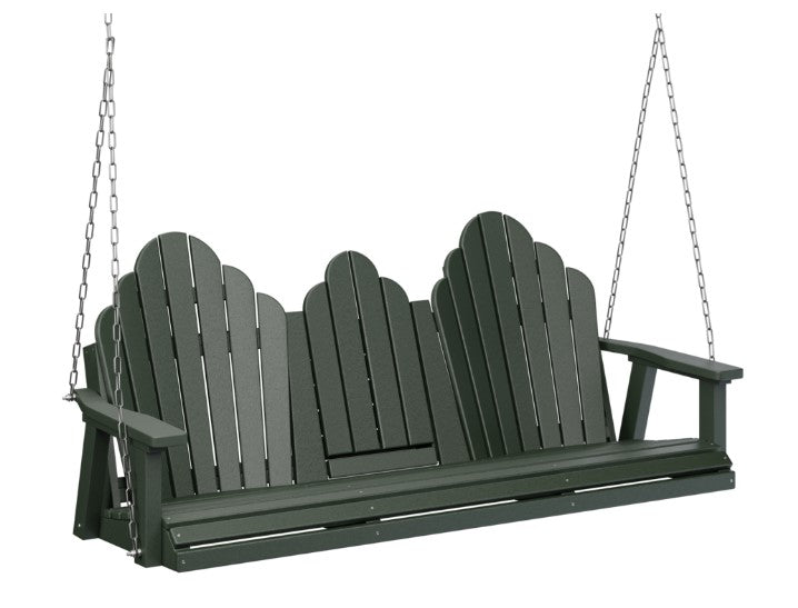 Berlin Gardens Cozi-Back Three Seat Swing w/Console (Stainless Chains)