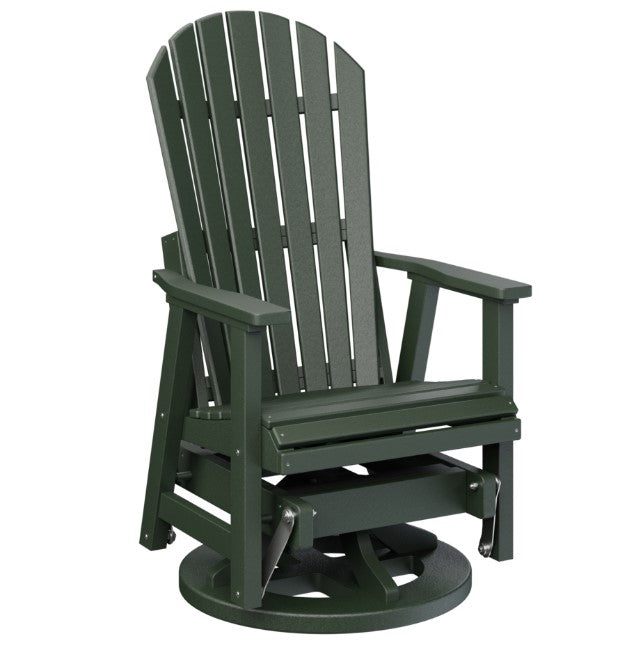 Berlin Gardens Comfo-Back Swivel Glider with Allochrome Brackets