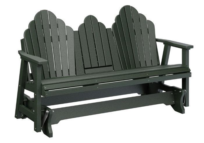 Berlin Gardens Cozi-Back Three Seat Glider w/Console Allochrome Brackets