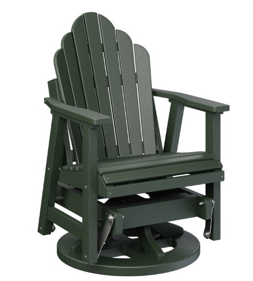 Berlin Gardens Cozi-Back Swivel Glider with Allochrome Brackets