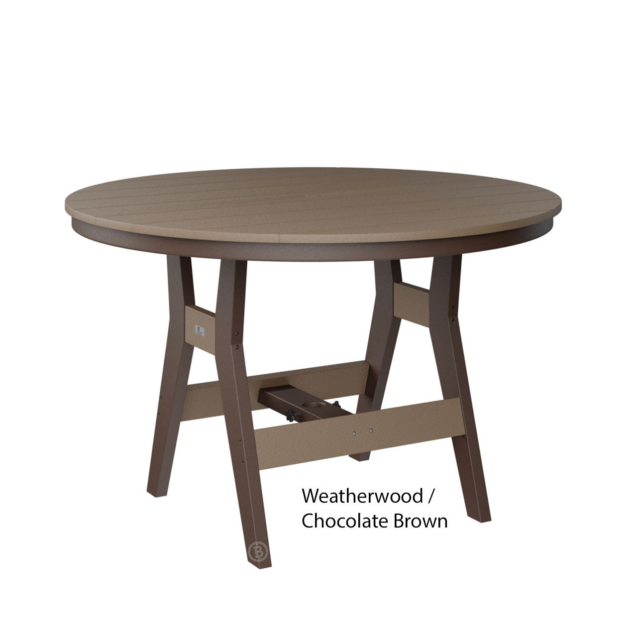 Berlin Gardens Harbor Dining Tables Standard Top 48" Round Dining Table