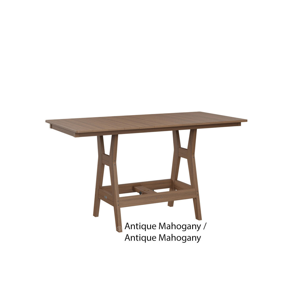 Berlin Gardens Harbor Bar Tables Standard Top 33" x 66" Rectangular Bar Table