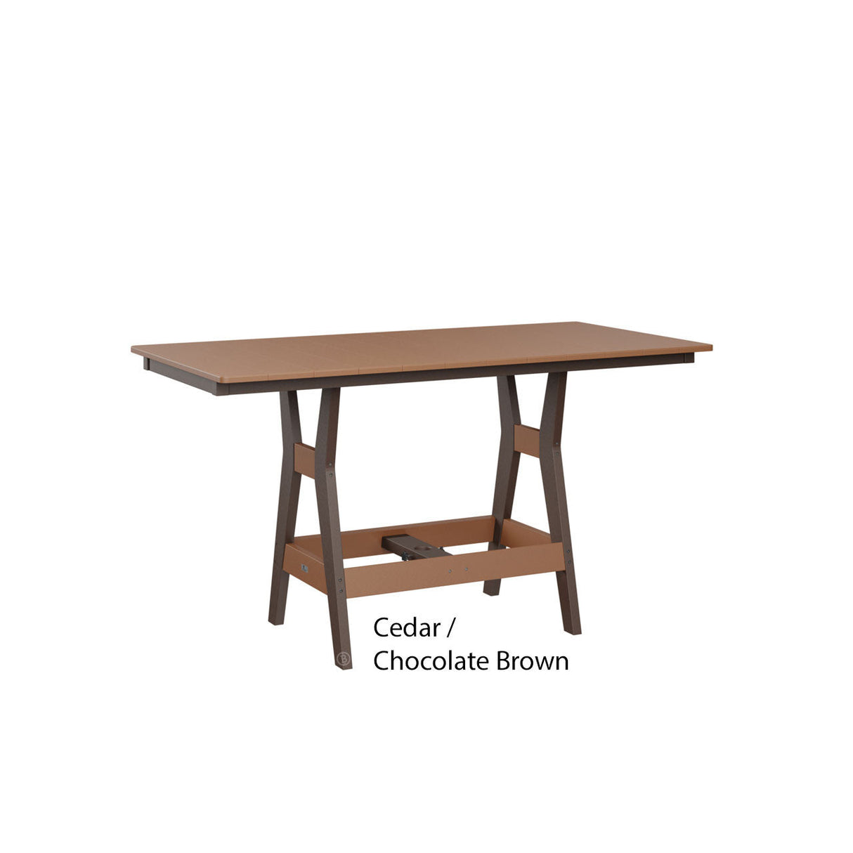 Berlin Gardens Harbor 33" x 66" Rectangular Bar Table
