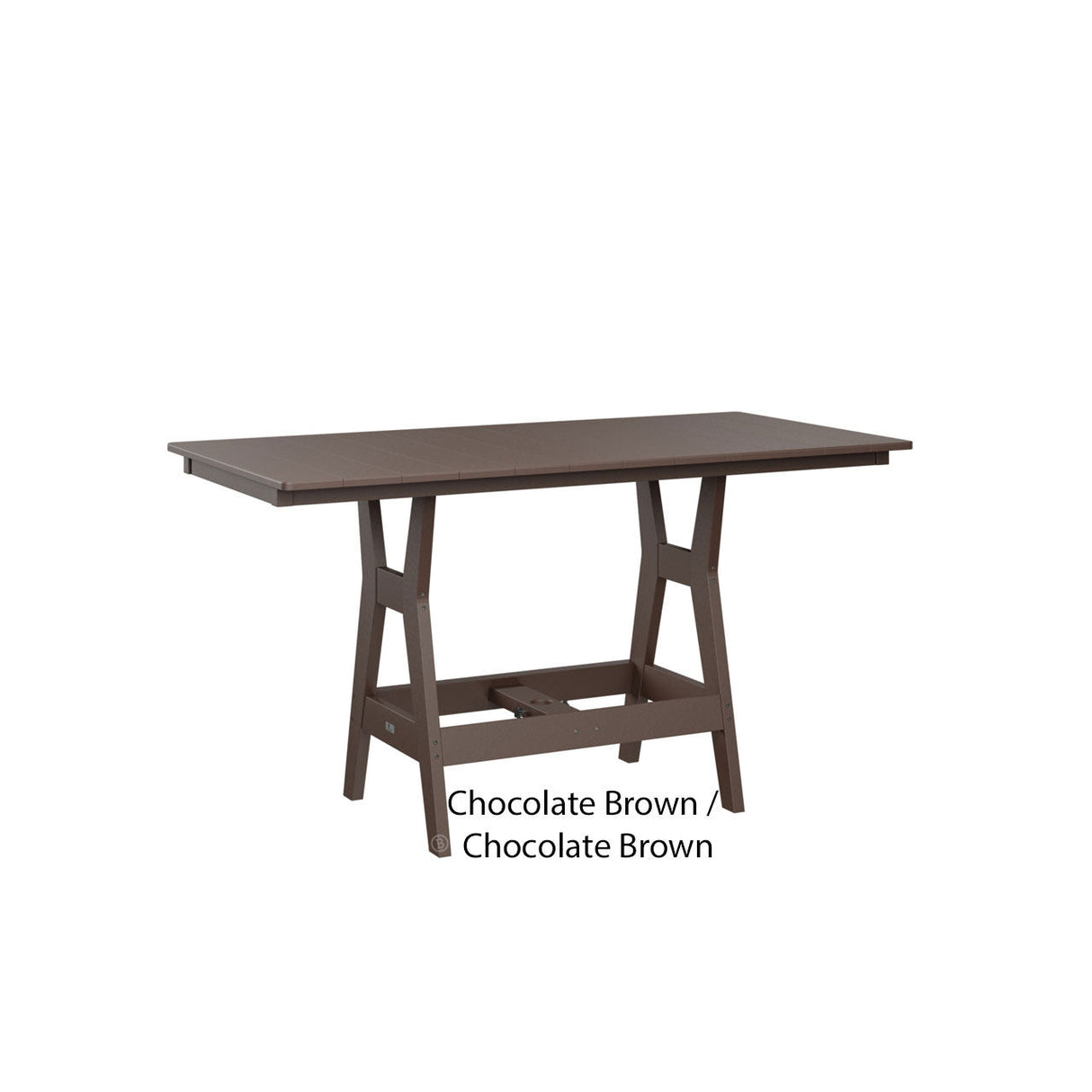 Berlin Gardens Harbor 33" x 66" Rectangular Bar Table