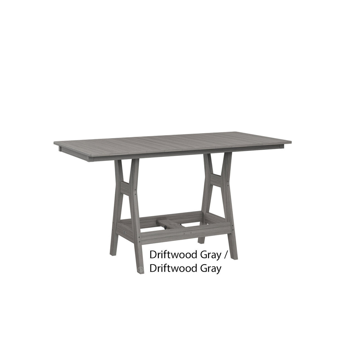 Berlin Gardens Harbor 33" x 66" Rectangular Bar Table