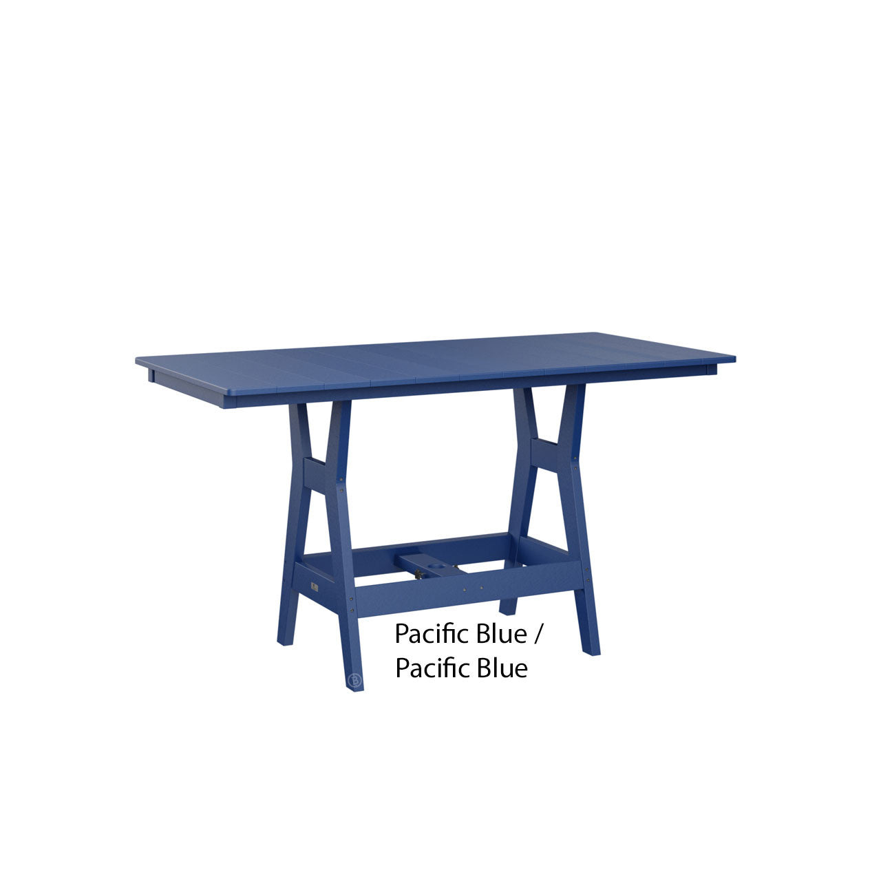Berlin Gardens Harbor Bar Tables Standard Top 33" x 66" Rectangular Bar Table