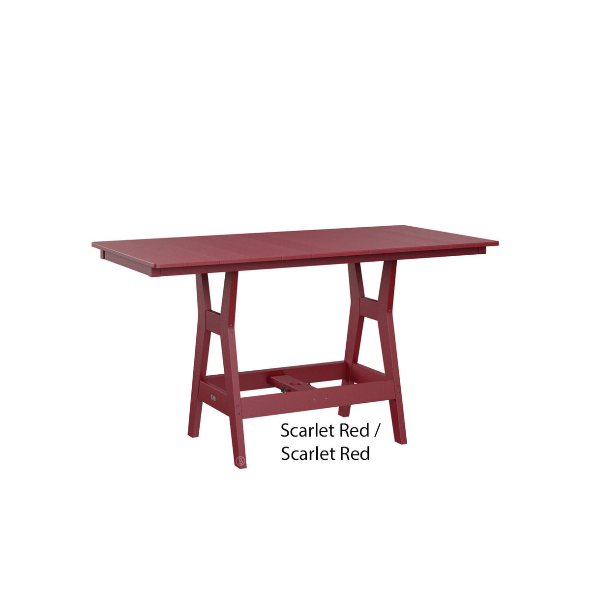 Berlin Gardens Harbor 33" x 66" Rectangular Bar Table