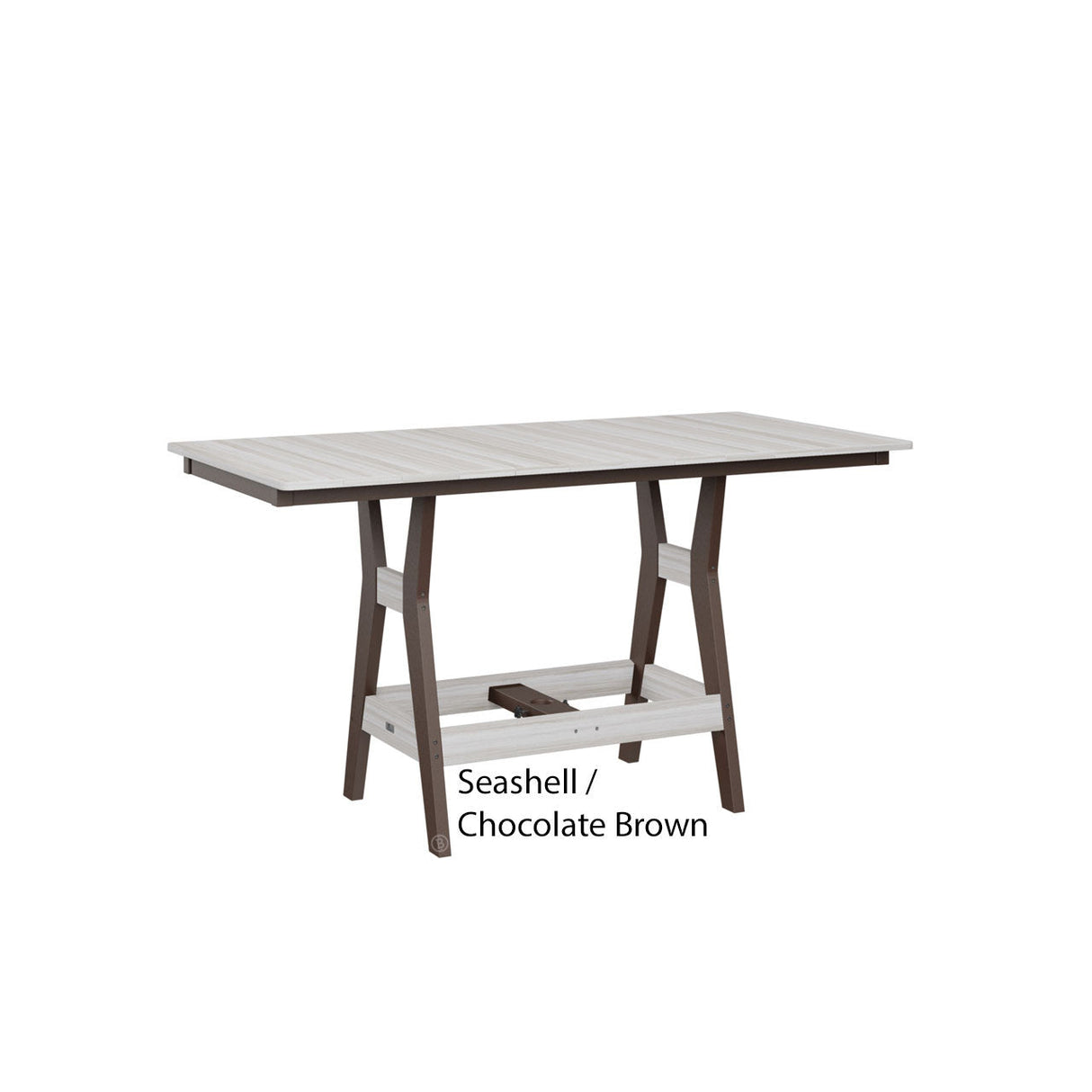 Berlin Gardens Harbor Bar Tables Standard Top 33" x 66" Rectangular Bar Table