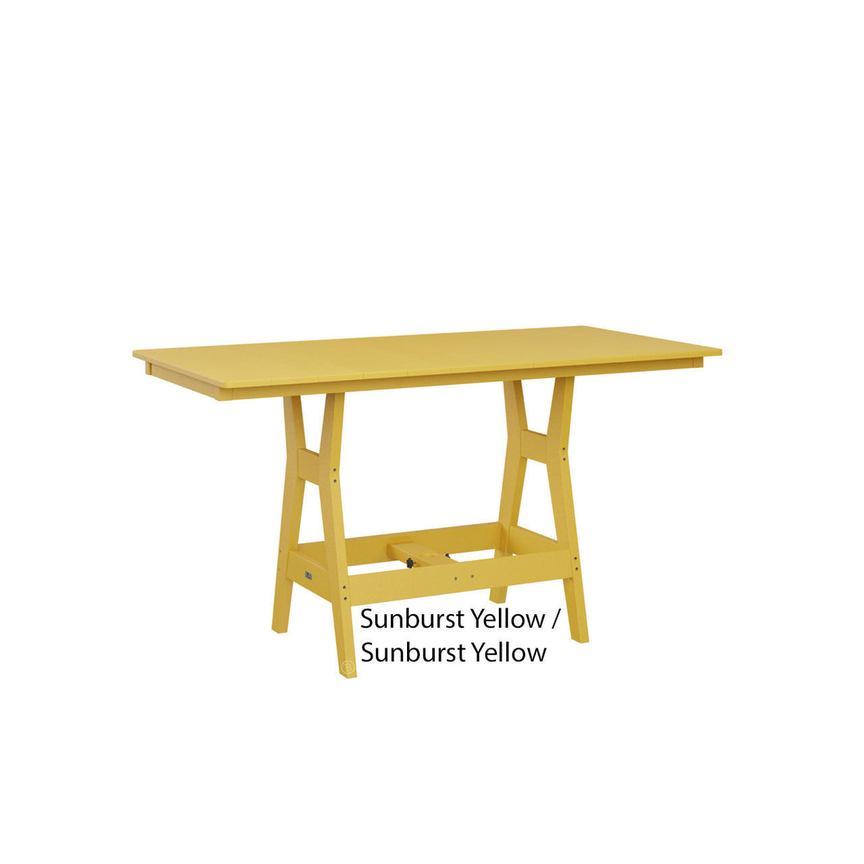 Berlin Gardens Harbor 33" x 66" Rectangular Bar Table