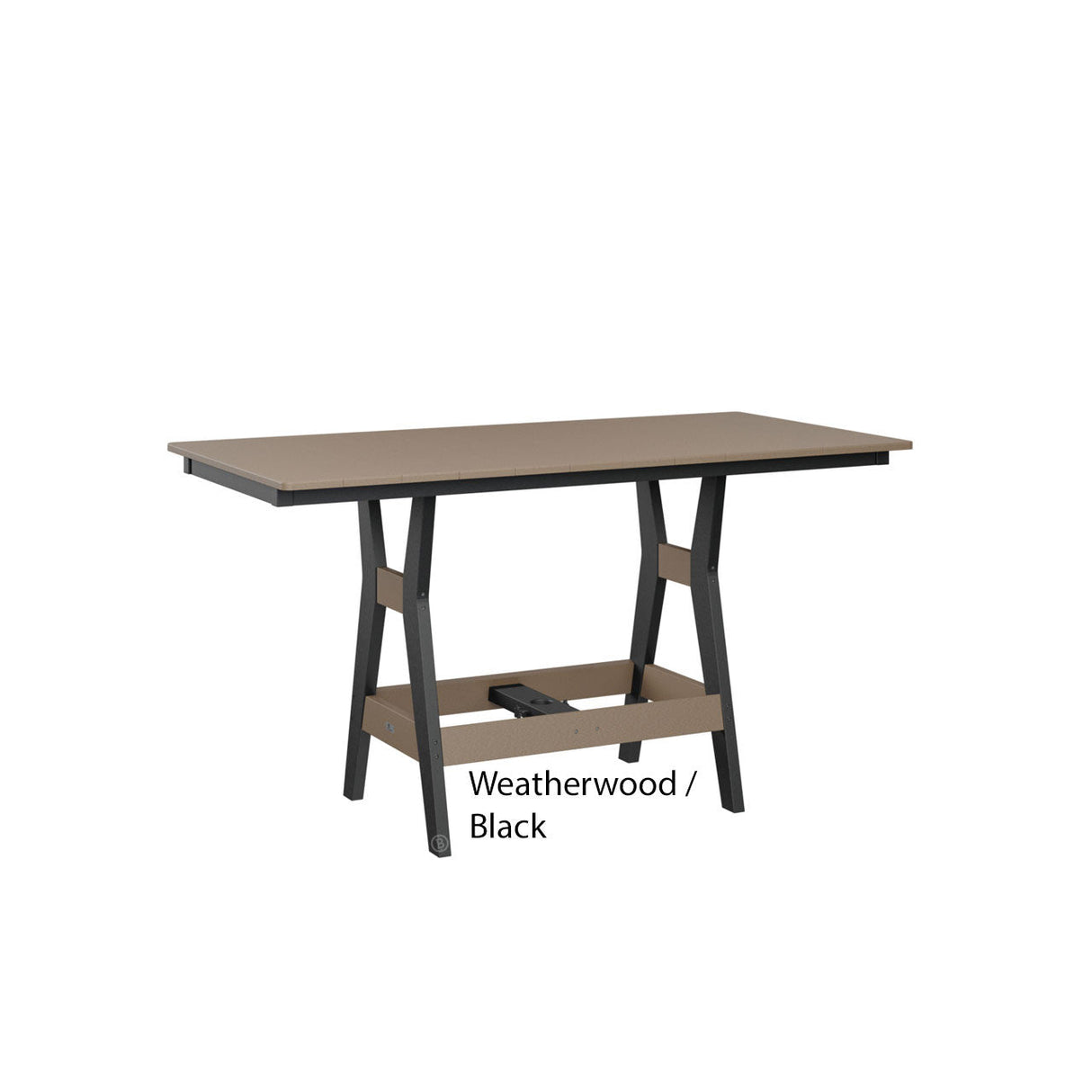 Berlin Gardens Harbor 33" x 66" Rectangular Bar Table