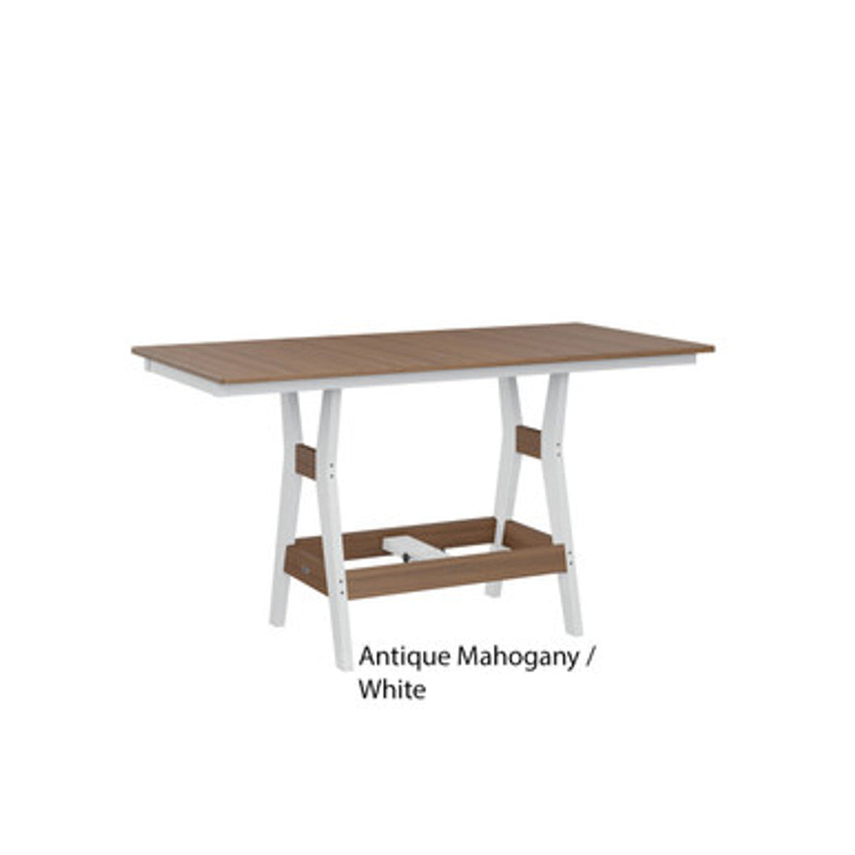 Berlin Gardens Harbor Counter Tables Standard Top 33" x 66" Rectangular Counter Table