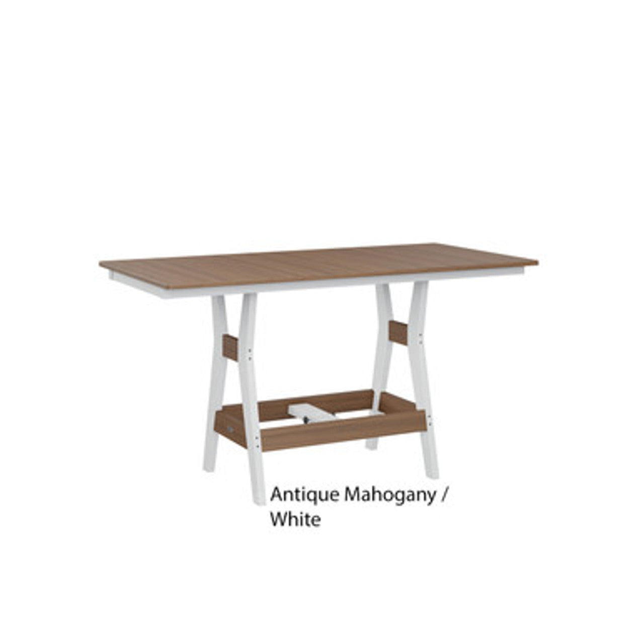 Berlin Gardens Harbor Counter Tables Standard Top 33" x 66" Rectangular Counter Table