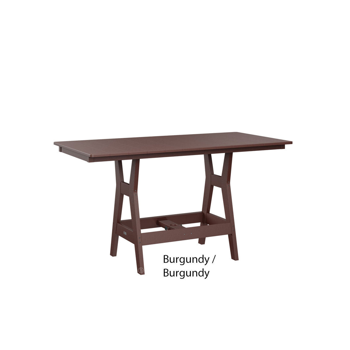 Berlin Gardens Harbor Counter Tables Standard Top 33" x 66" Rectangular Counter Table