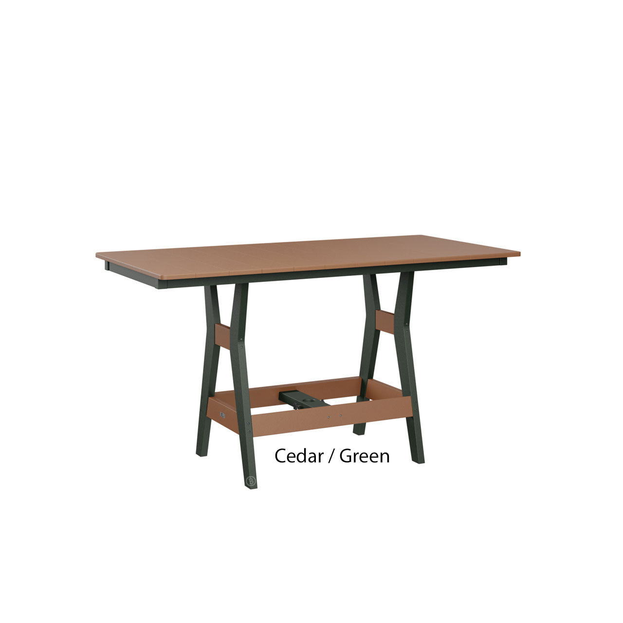 Berlin Gardens Harbor Counter Tables Standard Top 33" x 66" Rectangular Counter Table