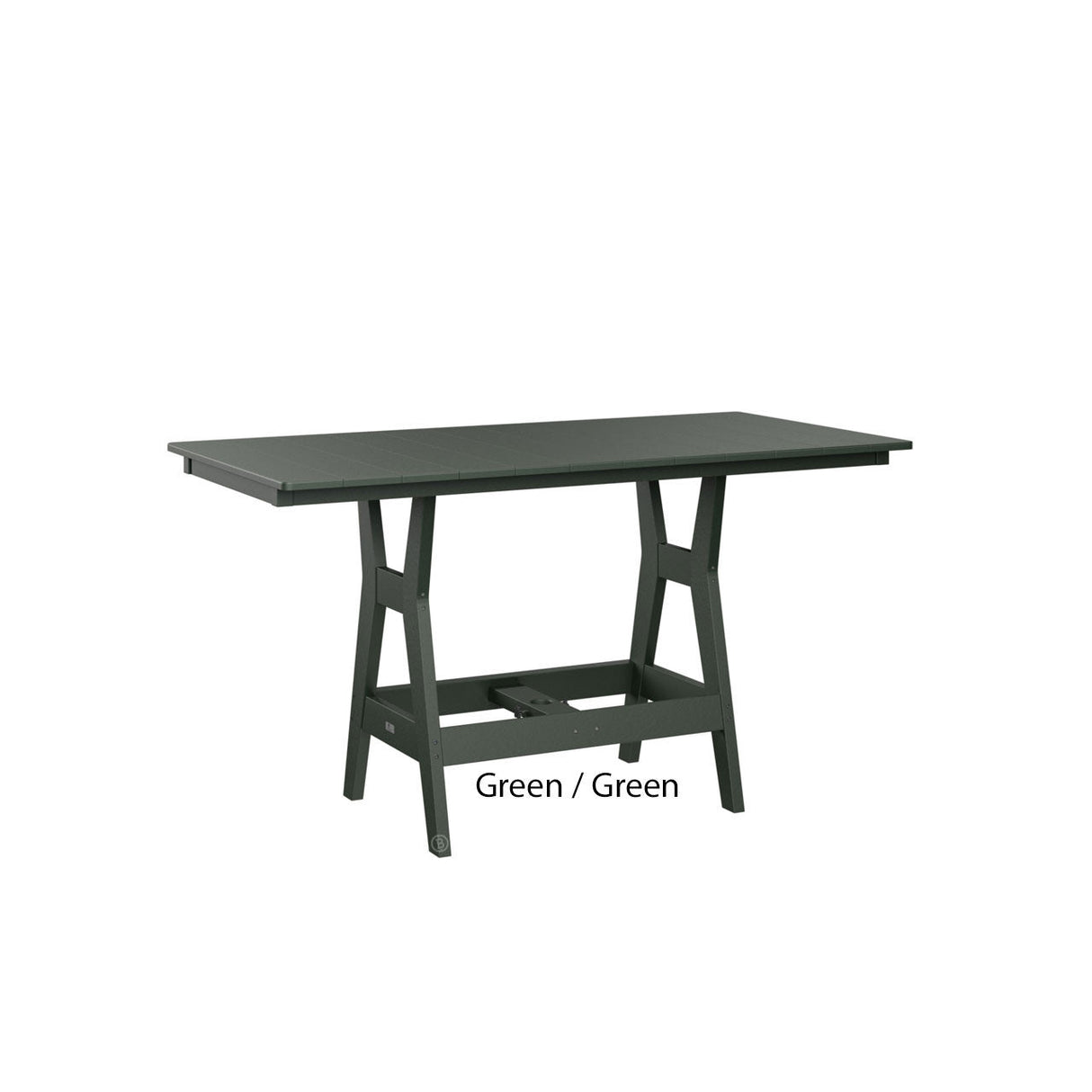 Berlin Gardens Harbor Counter Tables Standard Top 33" x 66" Rectangular Counter Table